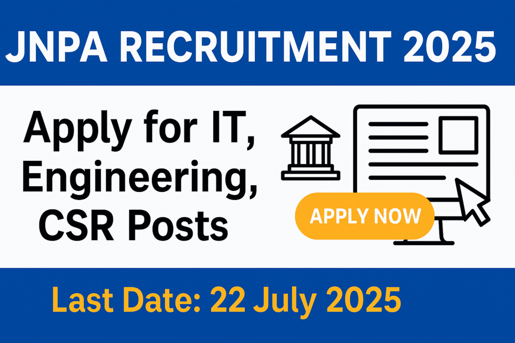 JNPA Recruitment 2025