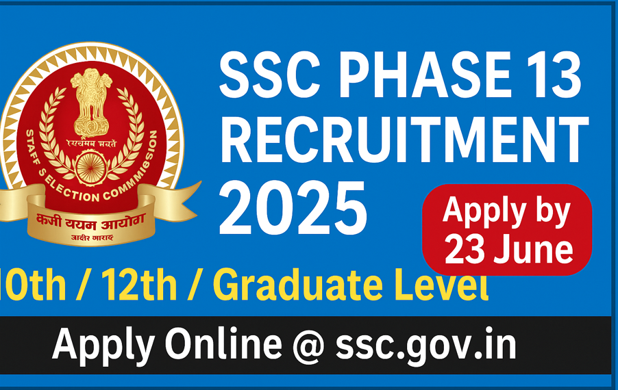 SSC Phase XIII Selection Post Recruitment 2025