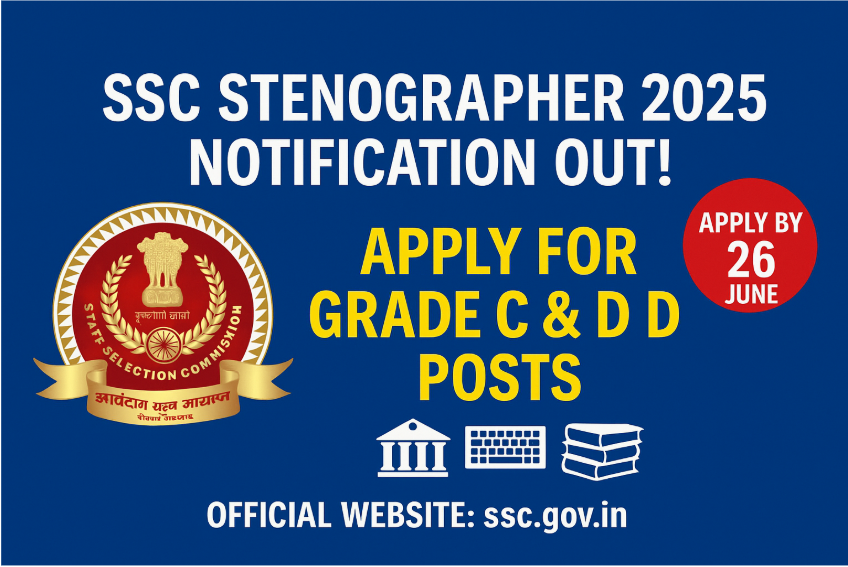 SSC Stenographer Grade C & D Recruitment 2025