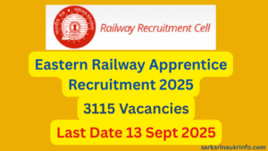 Eastern Railway Apprentice Recruitment 2025