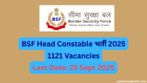BSF Head Constable RO & RM Recruitment 2025