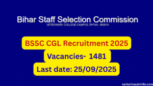 BSSC CGL Recruitment 2025