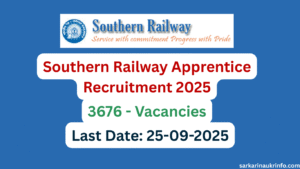 Southern Railway Apprentice Recruitment 2025